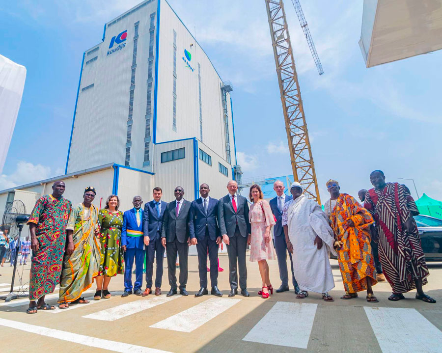 You are currently viewing Côte d’Ivoire : Koudijs lance son usine de production d’aliments pour volaille au nord-ouest d’Abidjan